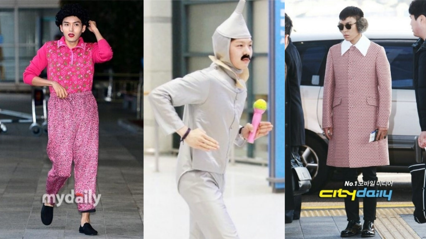 Momen Kocak Idol K Pop Saat Tampil Dengan Kostum Unik Di Bandara
