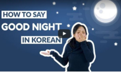 Belajar Bahasa Korea Selamat Malam - Ada Tujuh Kalimat ...